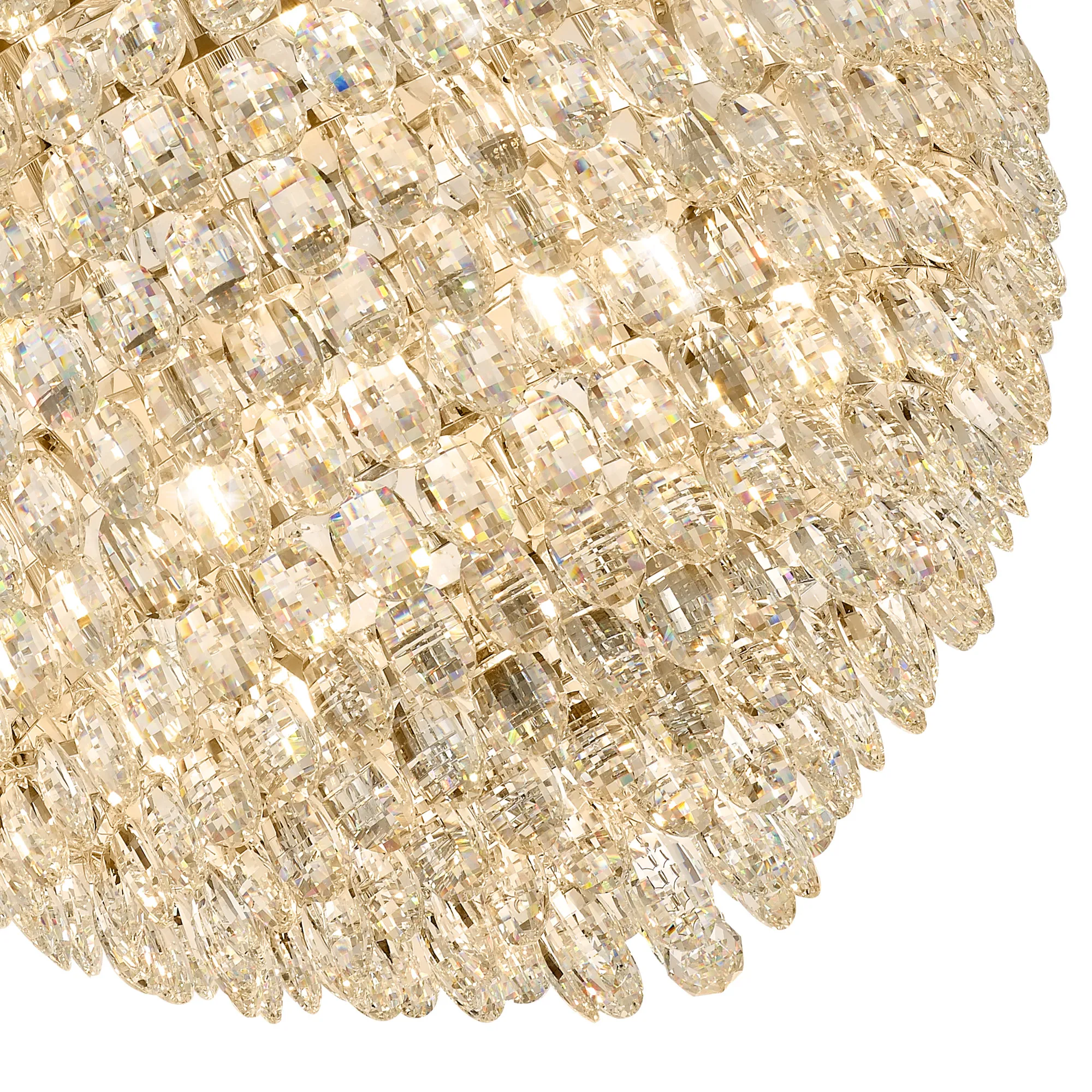 Coniston Pendant 16 Light (46kg) French Gold IL32811  Diyas Coniston French Gold